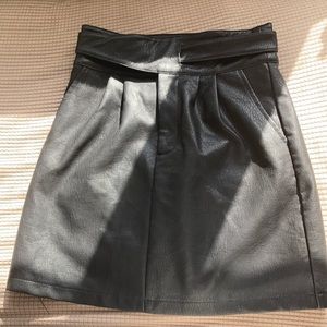 Nasty gal leather skirt